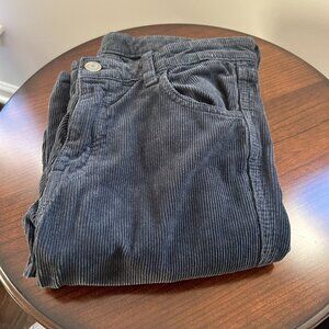 NWT Brandy Melville J. Galt Shanghai Corduroy Pants, Dark Gray, Size Small NWT